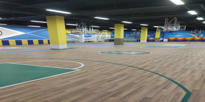 运动地板厂家推荐-篮球场地运动塑胶地板